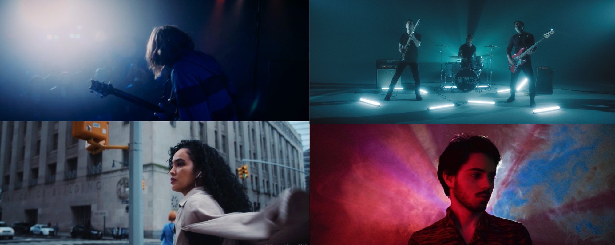 Stills from Folded Crane Films commercial and music video work